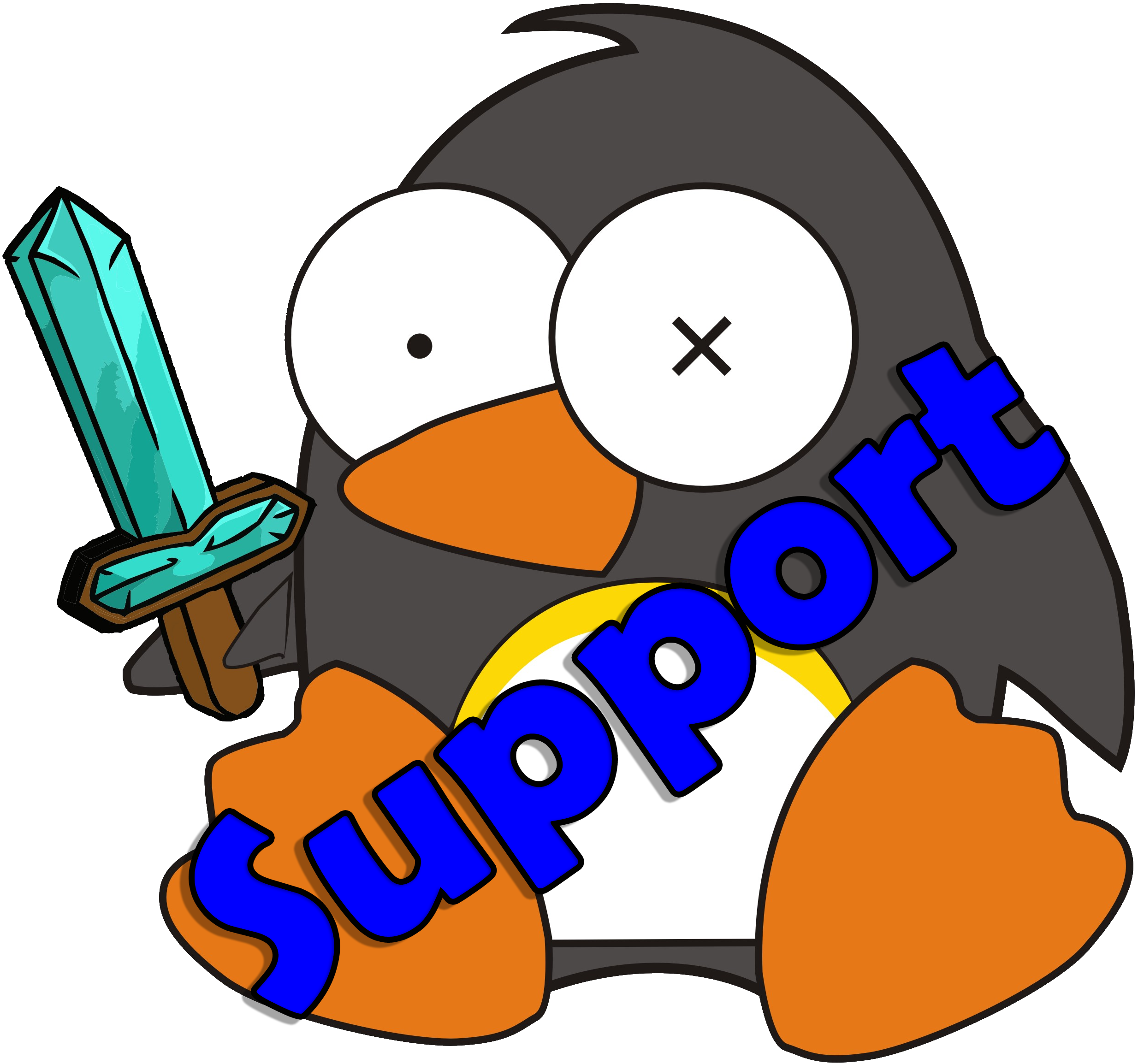 This is a clickable image of the Benguin logo with Support written on it. It redirects to Patreon.